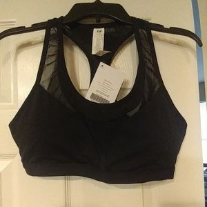 Fabletics large black sports bra